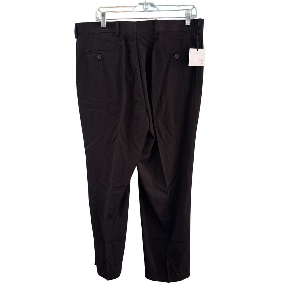 J Ferrar Mens Modern Fit Dress Pants Black Easy Care Washable 36x30 New